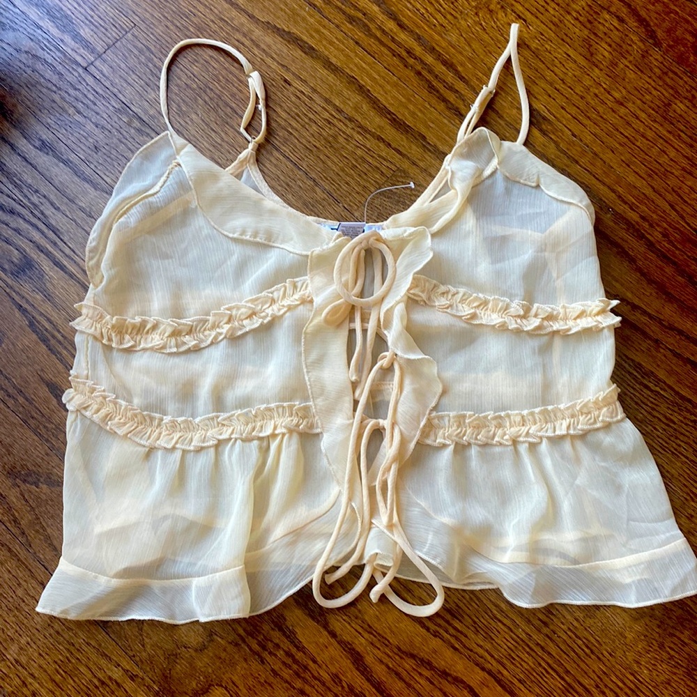RSQ yellow flowy top